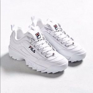 Used White Fila Disruptor II